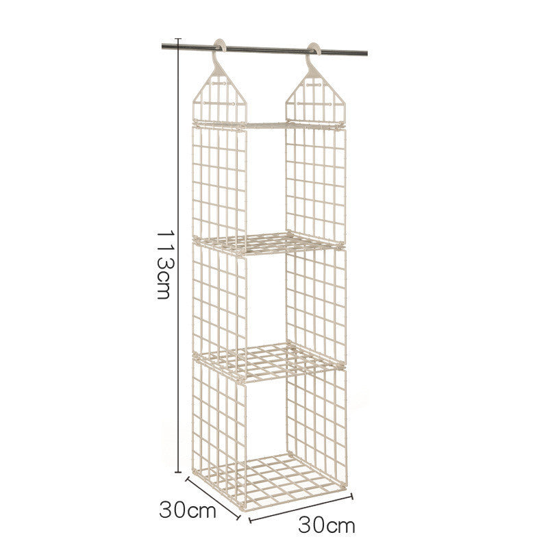 Foldable Space-saving Combination Hanging Clothes Storage Rack