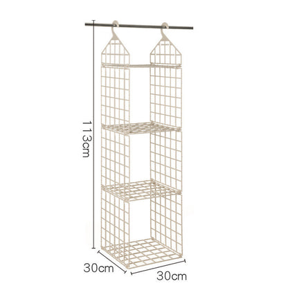 Foldable Space-saving Combination Hanging Clothes Storage Rack