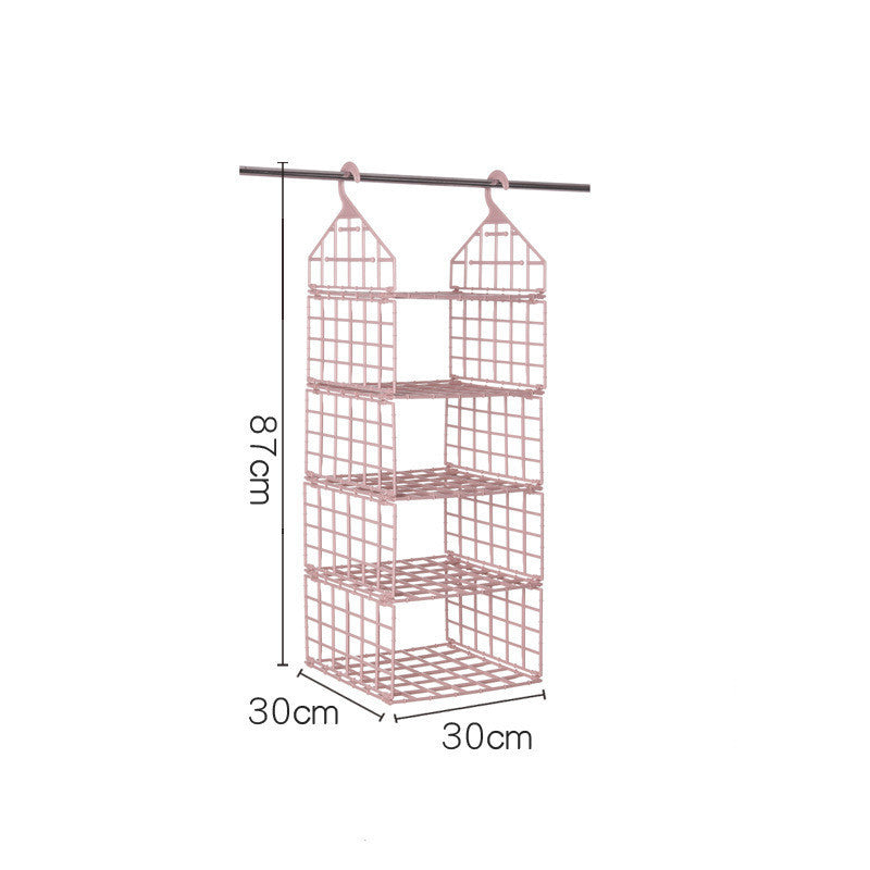 Foldable Space-saving Combination Hanging Clothes Storage Rack