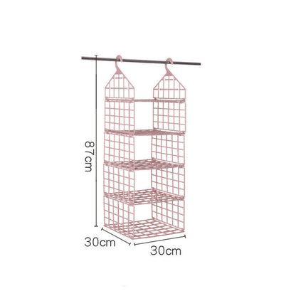 Foldable Space-saving Combination Hanging Clothes Storage Rack