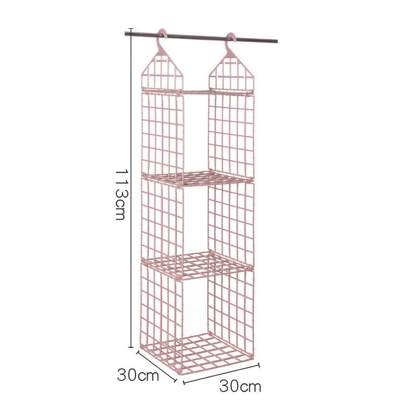 Foldable Space-saving Combination Hanging Clothes Storage Rack
