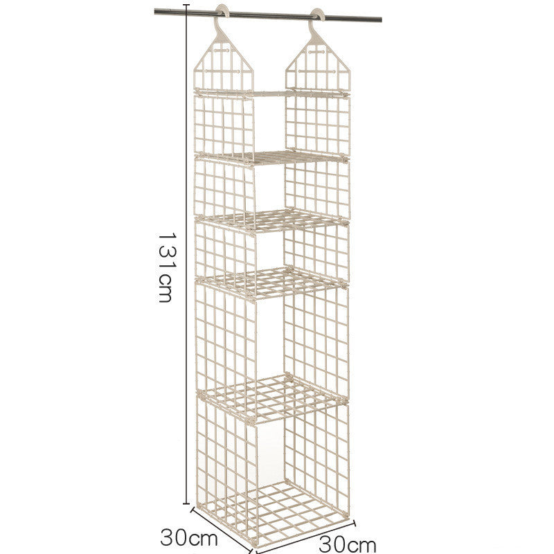 Foldable Space-saving Combination Hanging Clothes Storage Rack