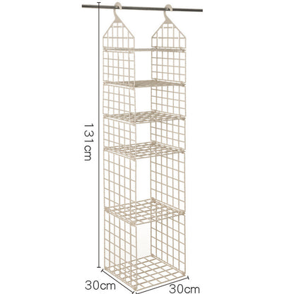 Foldable Space-saving Combination Hanging Clothes Storage Rack