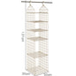Foldable Space-saving Combination Hanging Clothes Storage Rack